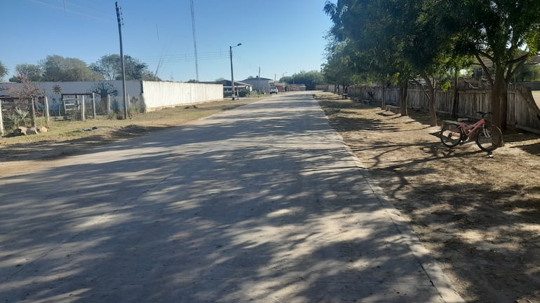 Calle céntrica de la localidad de Toro Pampa.