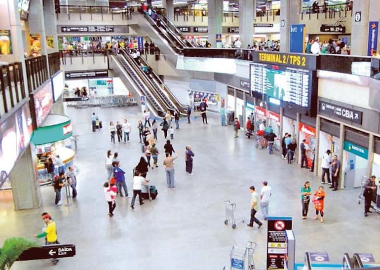 Imagen de archivo del aeropuerto internacional de Sao Paulo, Guarulhos.