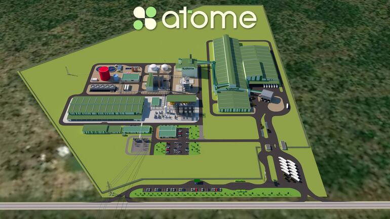 El proyecto de Atome en Villeta.