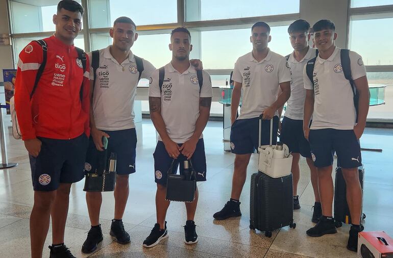 Componentes de la Selección Paraguaya Sub 23, instalados en Venezuela, sede del Preolímpico Sudamericano.