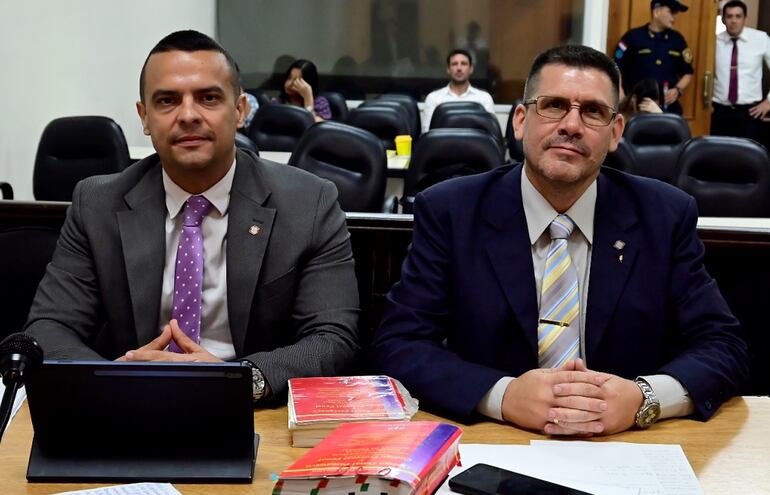 Fiscales Alejandro Cardozo y Cristian Ortiz.