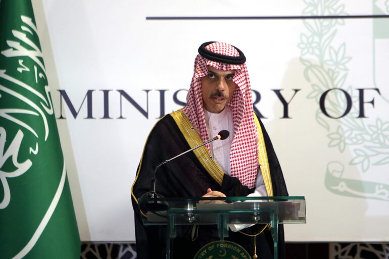 El ministro de Exteriores de Arabia Saudí, Faisal bin Farhan Al-Saud.