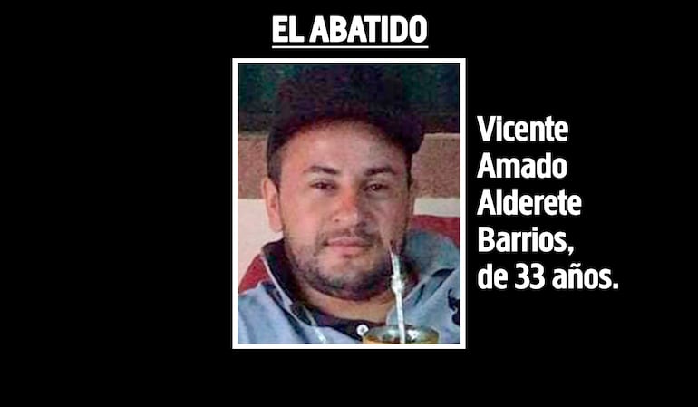 Vicente Amado Alderete Barrios, asaltante abatido en General Delgado.