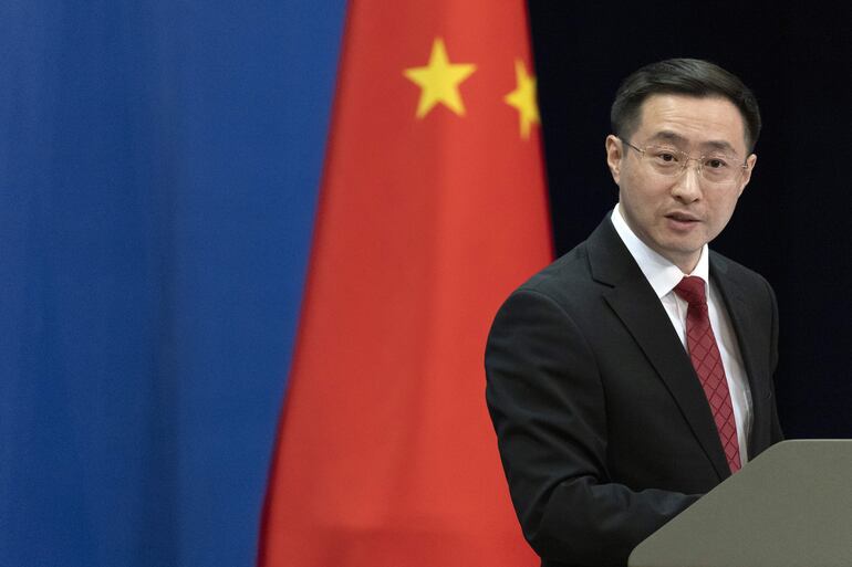 Lin Jian, portavoz del Ministerio de Exteriores de China. 