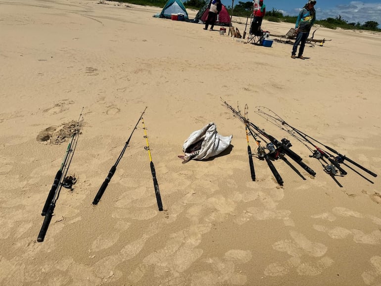 Productos pesqueros incautados por el Mades en un control aleatorio en el río Tebicuary.