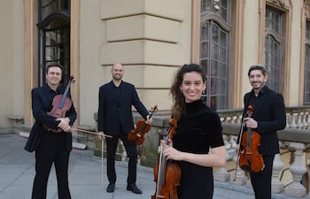El Cuarteto de Violas Ensaio de Naipe se presentará este martes en Paraguay.