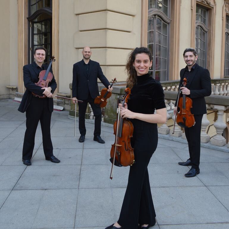El Cuarteto de Violas Ensaio de Naipe se presentará este martes en Paraguay.