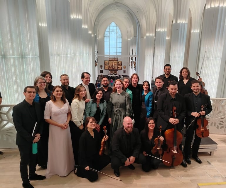 El Bach Collegium de Asunción durante su presentación en el BachFest de Leipzig, que será proyectada hoy en el marco del concierto.