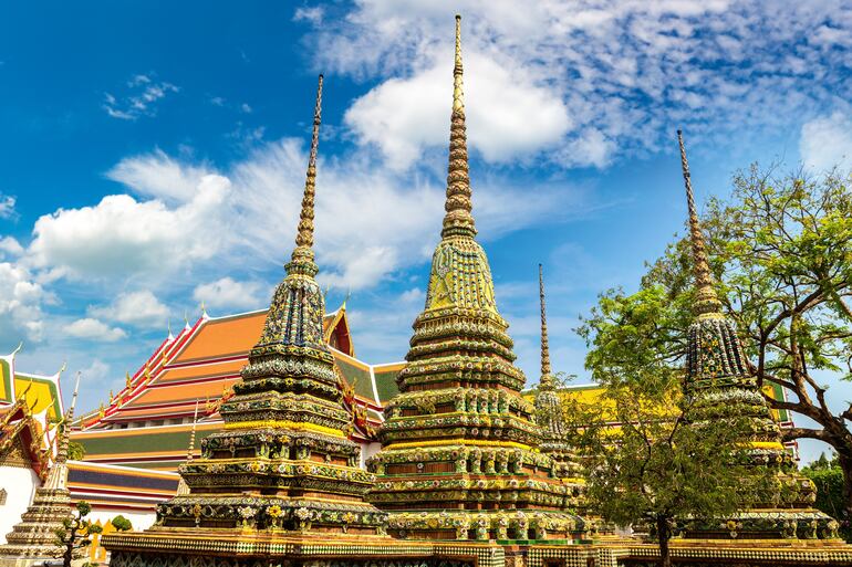 Templo Wat Pho en Bangkok, Tailandia.