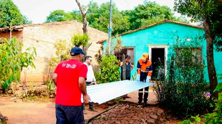 La asistencia de la SEN fue insuficiente en San Roque González, explicaron damnificados. 