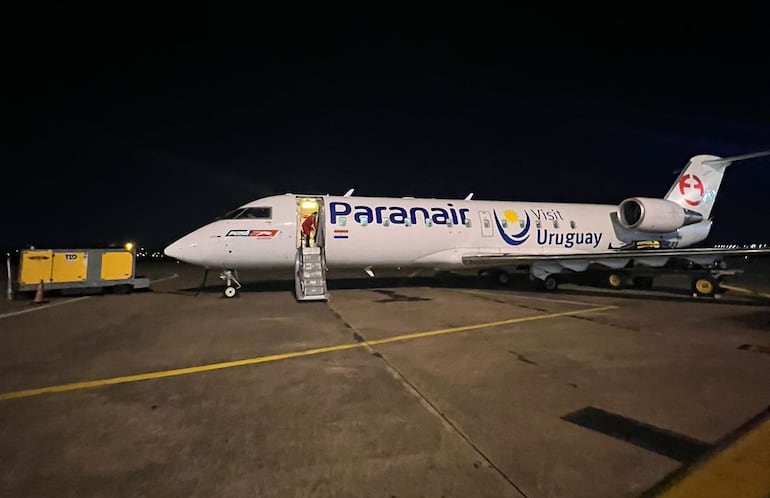 Una de las aeronaves de Paranair cuyo vuelo no salió del territorio nacional.