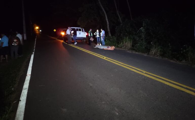 La zona del accidente es sumamente oscura, por lo que no hay testigos del accidente.