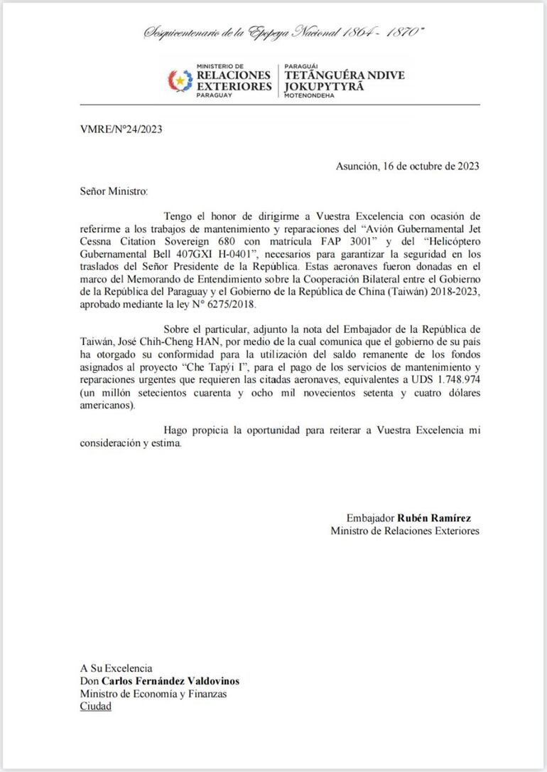 Uno de los documentos que se presentó para usar la plata que era para construir casas.