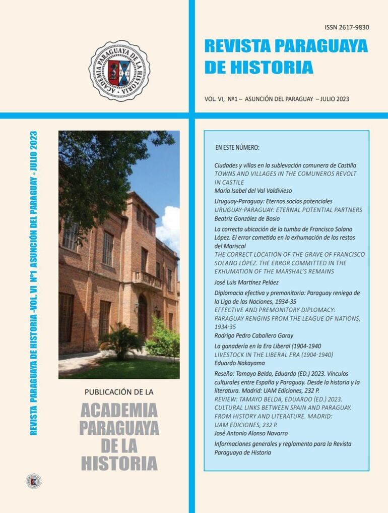 La Academia Paraguaya de la Historia presentó recientemente el volumen VI, N° 1 de su tradicional Revista Paraguaya de Historia, correspondiente al mes de junio de 2023, así como del Anuario Historia Paraguaya volumen 63. Año 2023.