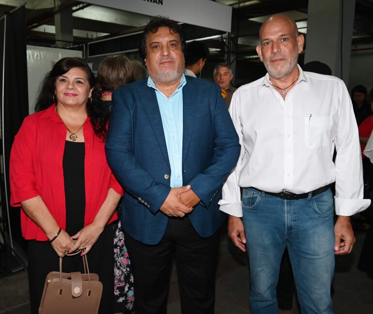 Milia Gayoso, Francisco Monges y Fernando Pistilli.