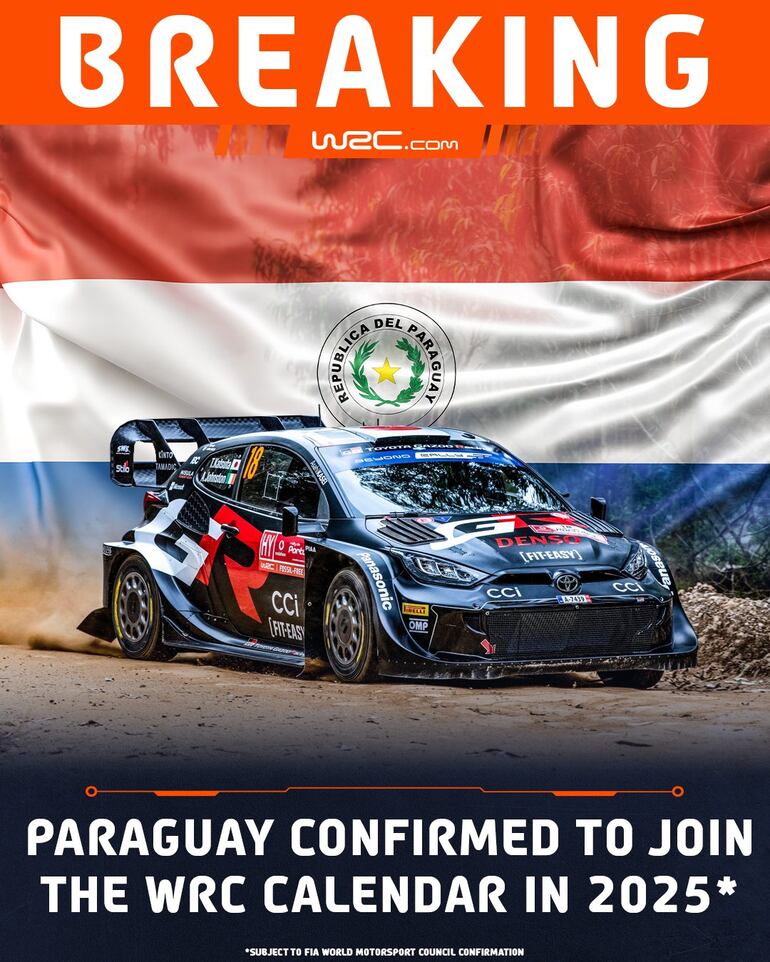 El anuncio oficial de WRC.