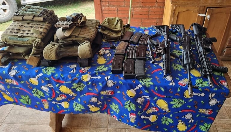 Incautan armas en Canindeyú.