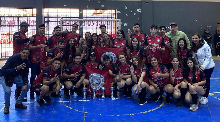 Jugadores de la UNA que participan de los Juevos Universitarios de Paraguay.