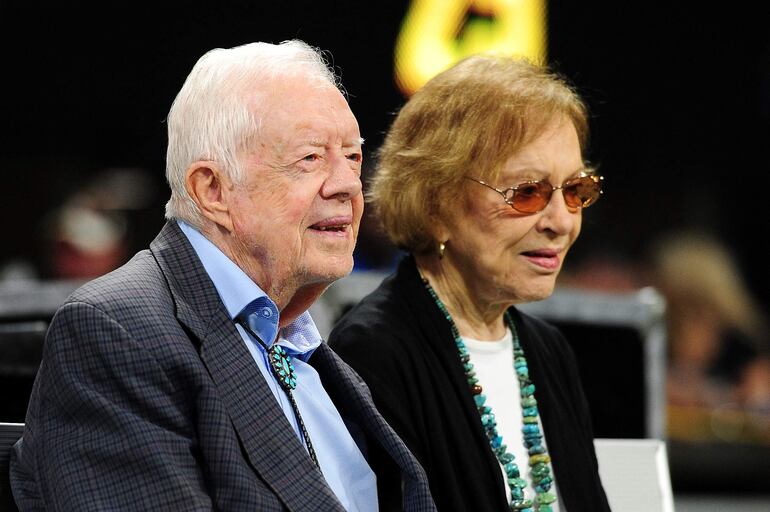 El ex presidente Jimmy Carter y su esposa Rosalynn Carter. 