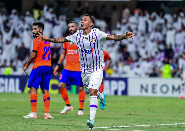 Alejandro Romero Gamarra, autor de dos goles en la victoria del Al Ain en la Liga de Campeones de Asia.