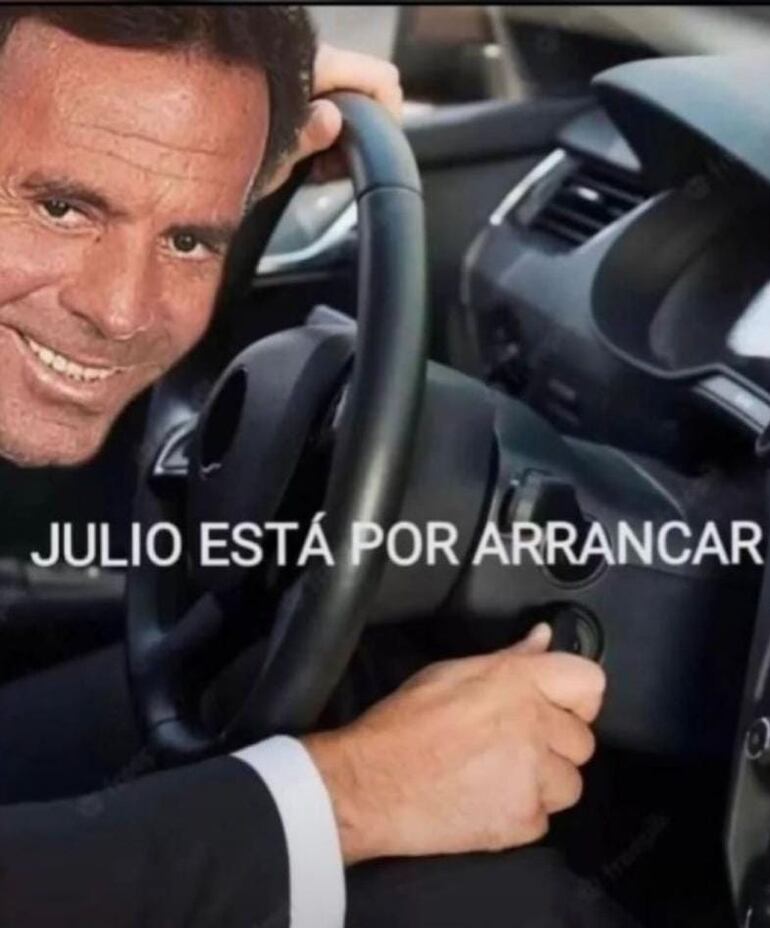 Meme de julio Iglesias