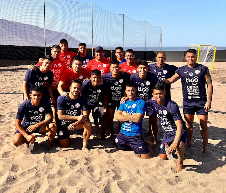 Los Pynandi en suelo trasandino, donde se disputará desde este sábado la Copa América de fútbol playa.