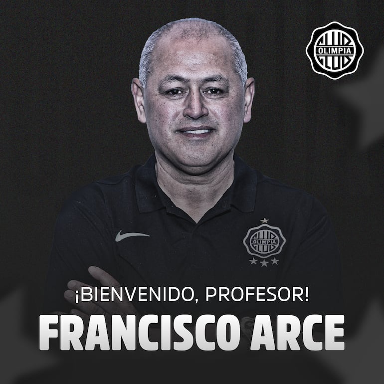 La presentación oficial de Francisco Arce como entrenador de Olimpia.