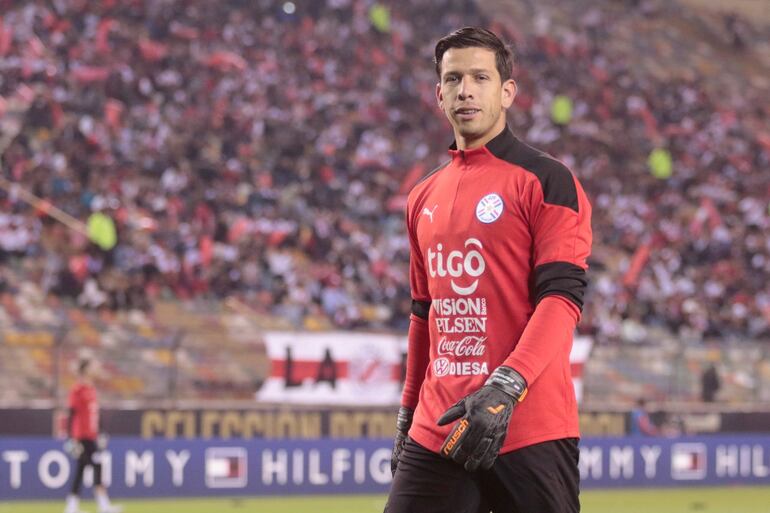 Juan Espínola, arquero de Godoy Cruz y la Selección Paraguaya.