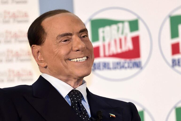 Silvio Berlusconi,  ex primer ministro de Italia y líder de Forza Italia.