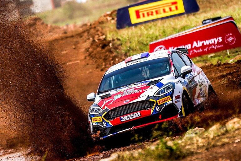 La dupla de Diego Domínguez Bejarano y Rogelio Peñate a bordo del Ford Fiesta Rally3 Evo.