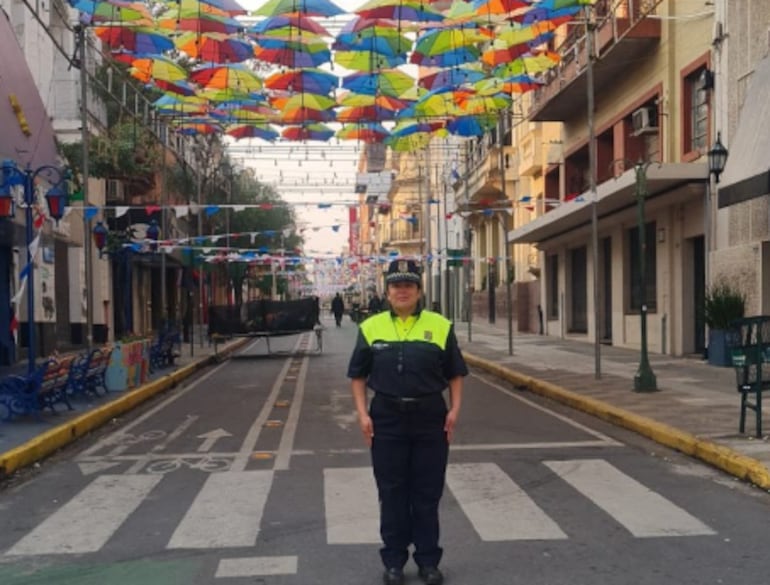 Calles bloqueadas en el microcentro asunceno.