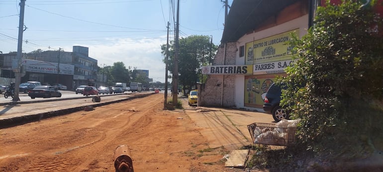 Desagüe pluvial Eusebio Ayala: comerciantes se quejan de caída de las ventas