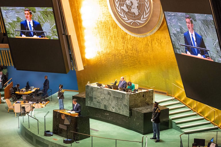 El presidente de la República, Santiago Peña, participó de la última Asamblea General de la ONU, realizada en Nueva York, Estados Unidos.