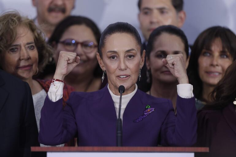 La candidata presidencial del oficialismo mexicano Claudia Sheinbaum.