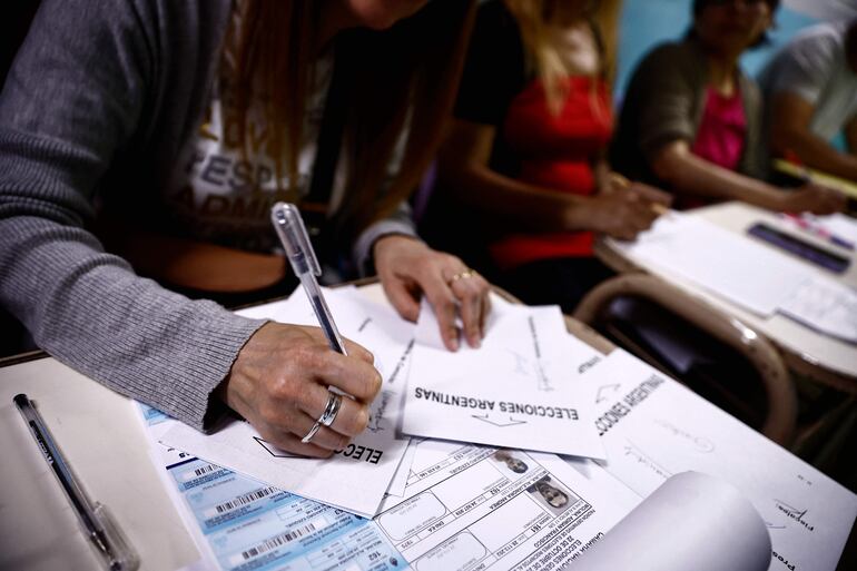 Jornada de elecciones generales en Argentina.