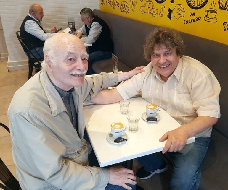 Carlos Bielicki y Zenón Franco, Buenos Aires 2022 ( Foto, Zenón Franco).