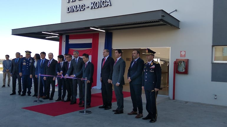 Inauguración de obras de ampliación del Espigón Norte del Aeropuerto Silvio Pettirossi.