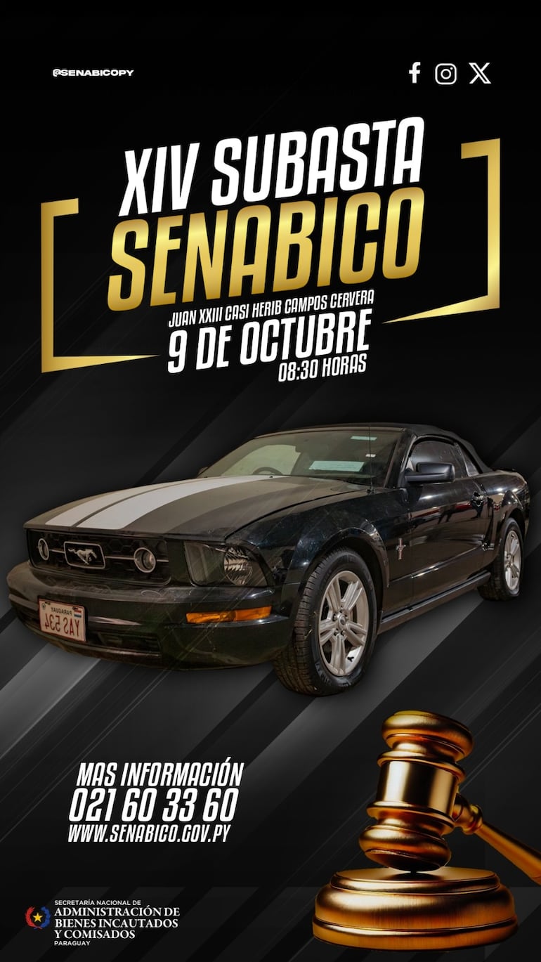 Cartel de la Senabico.