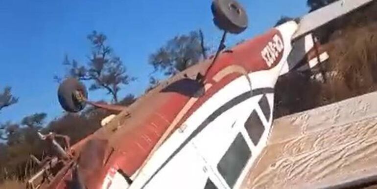 Narcoavioneta cayó en Chaco argentino.