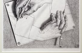 M. C. Escher: Manos dibujando