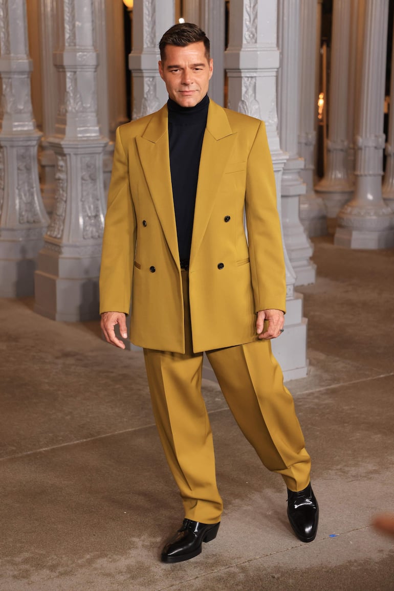 ¡Muy elegante! El cantante puertorriqueño Ricky Martin tampoco se perdió la Gala Anual de Arte+Cine del Museo de Arte del Condado de Los Ángeles (LACMA) en Los Ángeles, California, EE.UU. (EFE/EPA/DAVID SWANSON)
