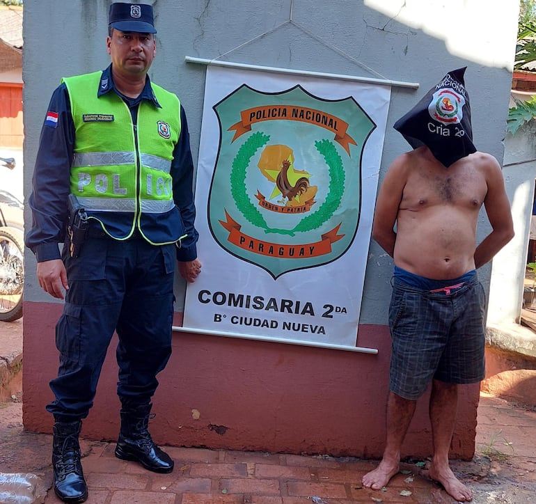 Guido Renato León Duarte, quedó detenido en la Dirección de Policía.