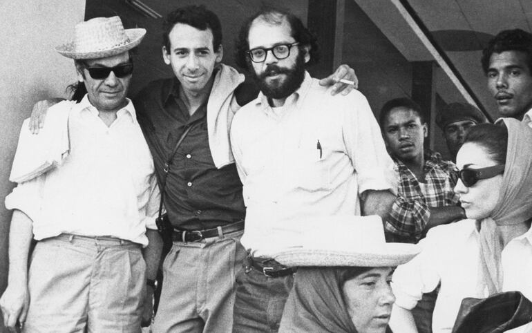 Nicanor Parra, Miguel Grinberg y Allen Ginsberg, La Habana, Cuba, febrero de 1965