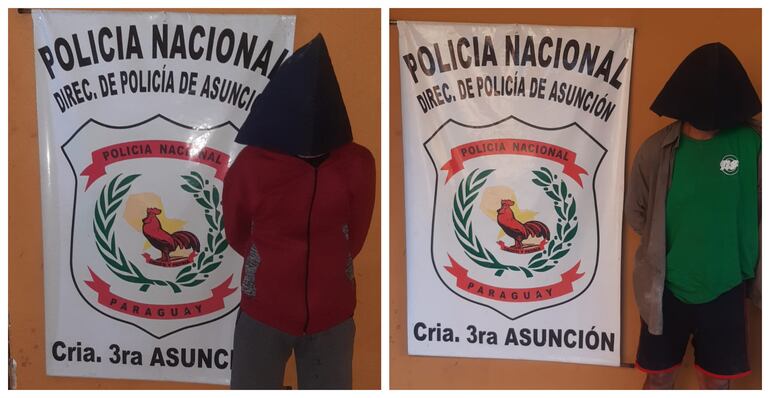 Dos detenidos en el microcentro de Asunción