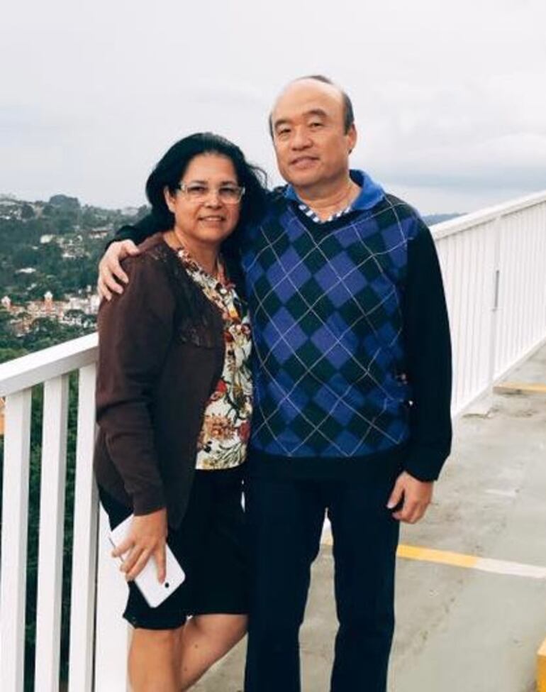 Los padres de Kevin Tai, la paraguaya Edma y el taiwanés Wei.(Gentileza)