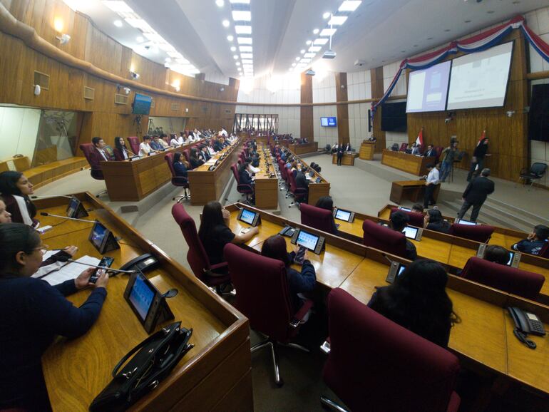 La sala y el tiempo quedaron cortos para todos los reclamos estudiantiles ayer en Diputados.