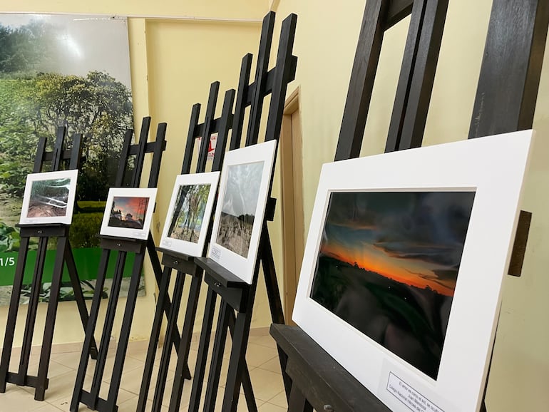 Las fotografías de los concursantes fueron exhibidas durante el acto de premiación.