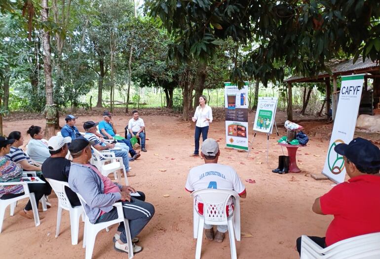 Productores de varias zonas de Canindeyú fueron capacitados.