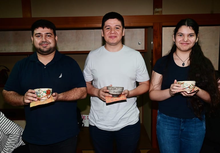 Samuel Sánchez, José Cabrera y Magalí Cabrera. 