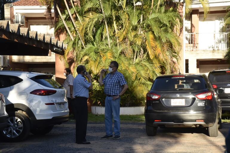 En esta casa de la calle Santiviago de Asunción fue encontrado el cuerpo de Olga Feliciángeli.